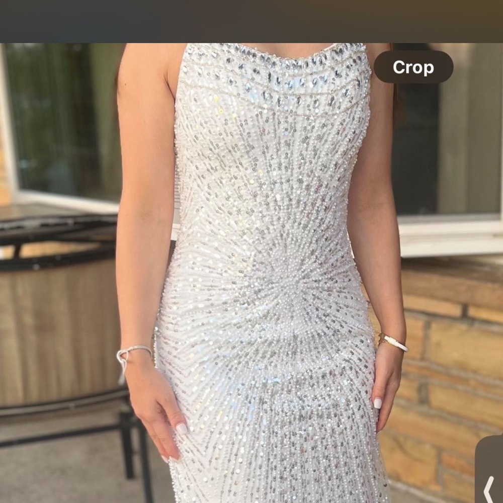 Beautiful white sequin dress